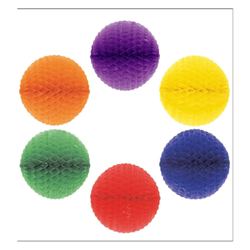 Χαρτινη Μπαλα Honeycomb 28Cm Διαφορα Χρωματα