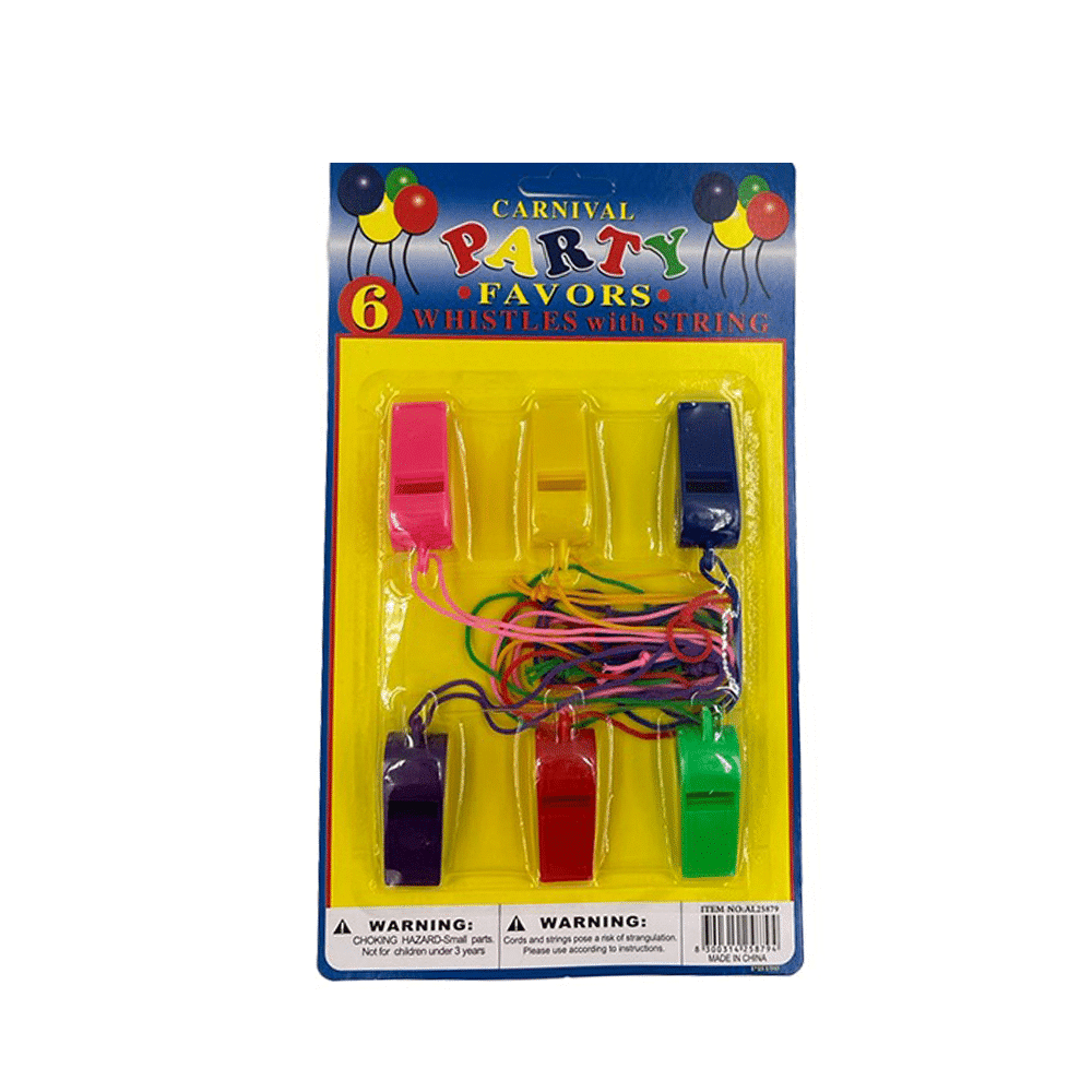 ΟΕΜΣφυρίχτρες Πλαστικές Για Πάρτυ 6τμχpapell.gr