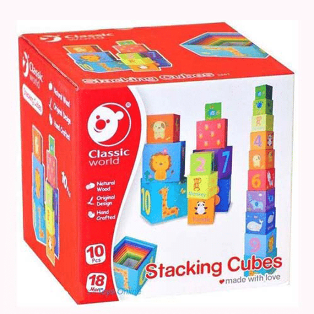 CLASSIC WORLDClassic World Stacking Cubes- Παιχνίδι Στοίβαξης CL 3567papell.gr