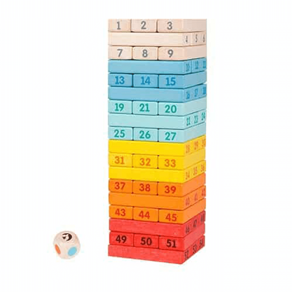 Classic World Deluxe Colourful Tower Game Παιχνιδι Ισορροπιας Cl3752