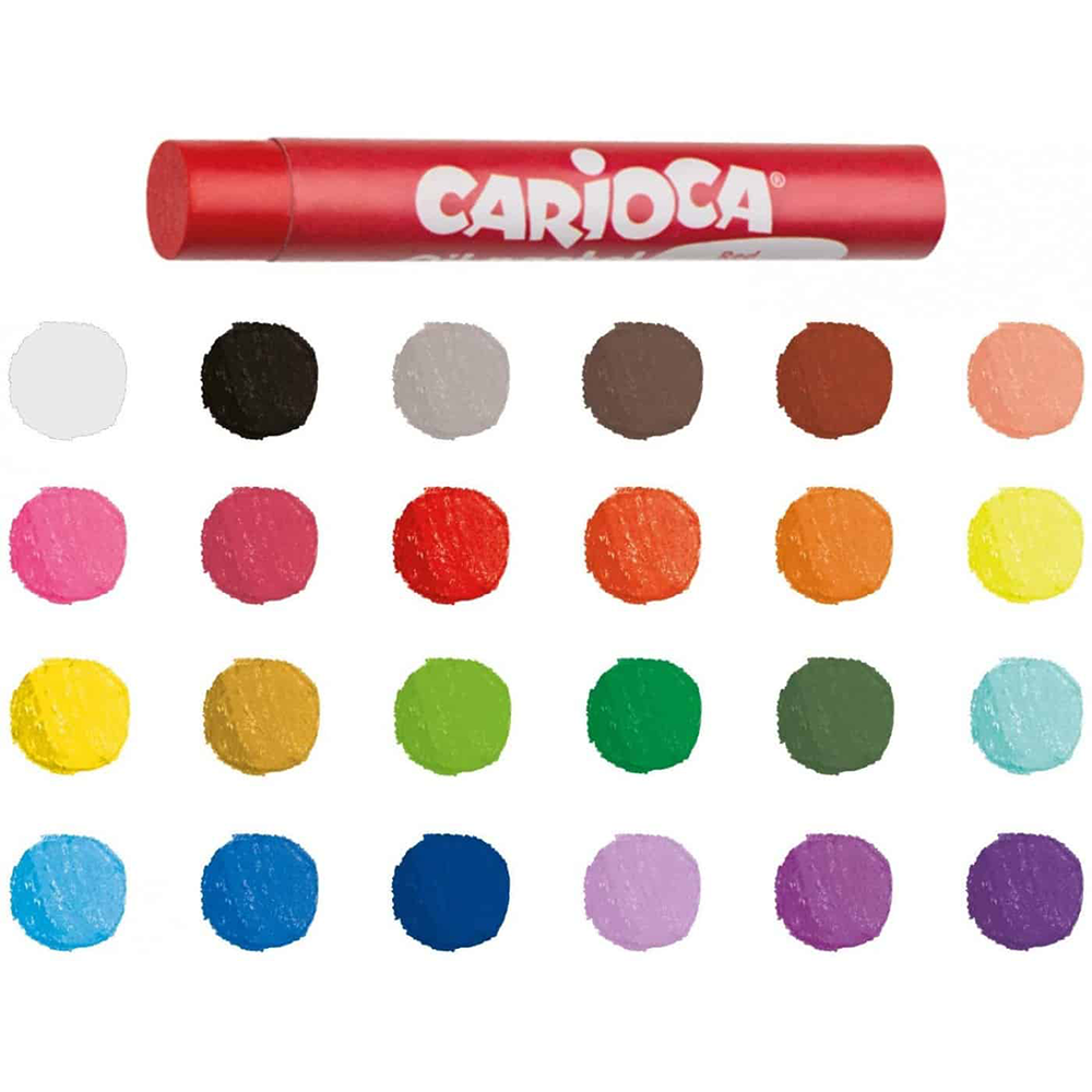CariocaCarioca Oil Pastel Λαδοπαστέλ 10 mm 24 Χρώματαpapell.gr
