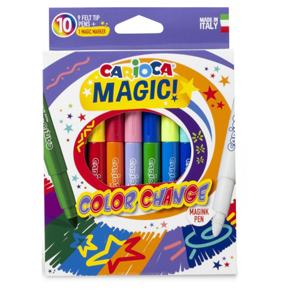 CariocaCarioca Μαρκαδόροι Color Change Jumbo Magic 9+1papell.gr
