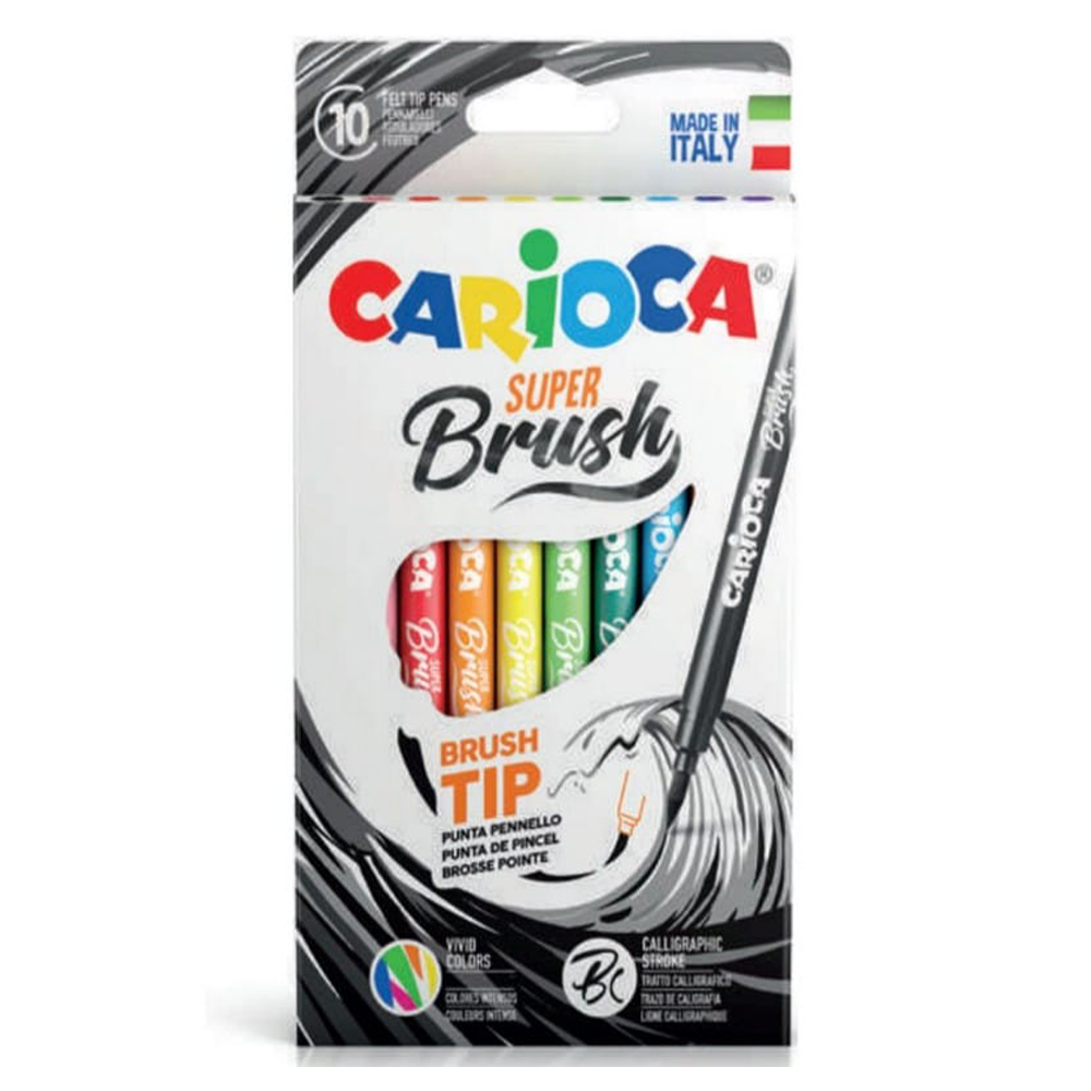 CariocaCarioca Super Brush Μαρκαδόροι 10 Χρώματαpapell.gr