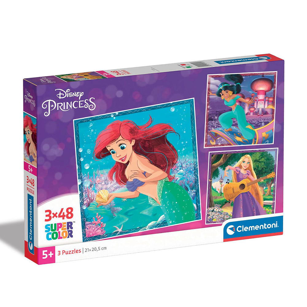 Clementoni Puzzle Παιδικό  Super Color Disney Princess 3x48 τμχ
