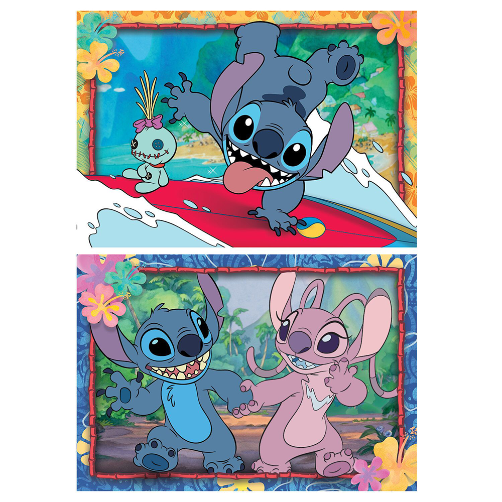 Clementoni Παιδικό Παζλ Super Color Disney Stitch 2x20 τμχ