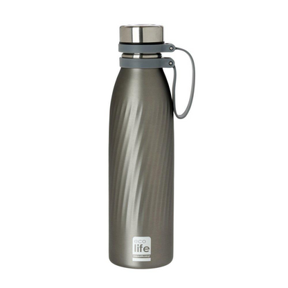 ECOLIFEEcolife Μεταλλικό Μπουκάλι Thermos Cool Grey 500 mlpapell.gr