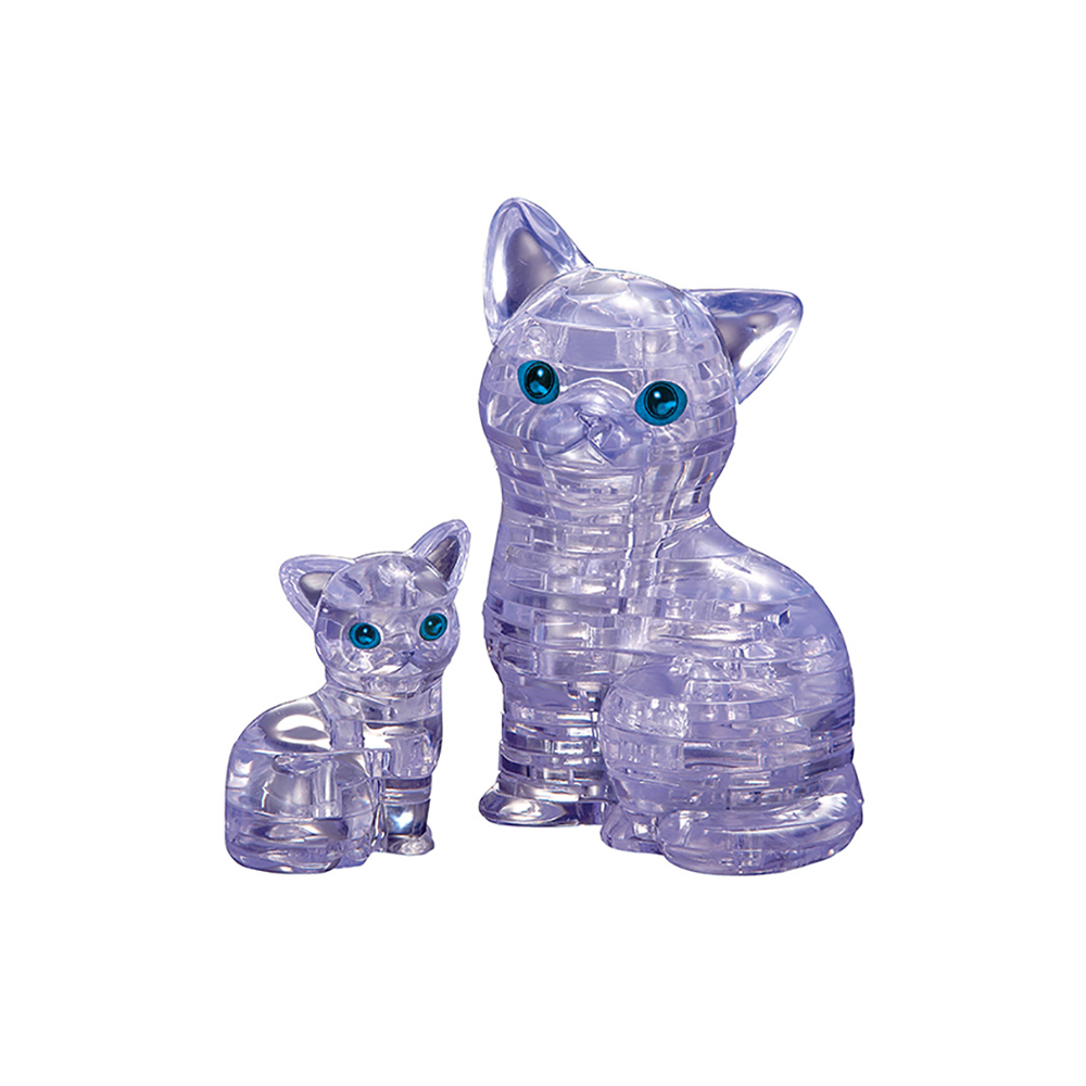Crystal Puzzle Γάτα και Γατάκι UV (Cat in Pair UV)
