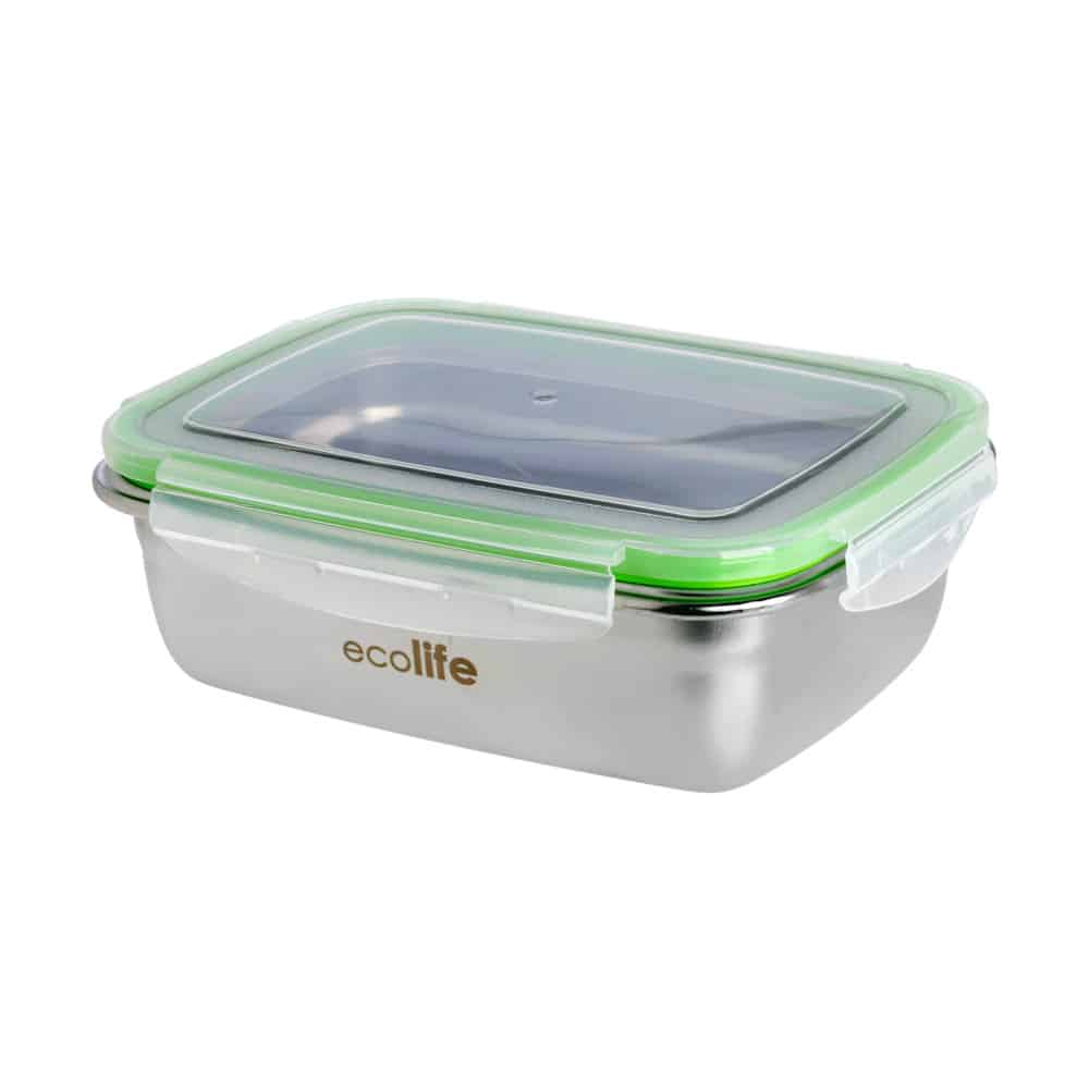 ECOLIFEEcolife Φαγητοδοχείο Inox - Πράσινο Καπάκι- 850 mlpapell.gr