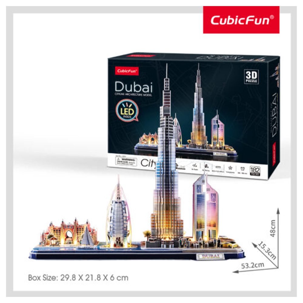 Cubic Fun 3D Puzzle Cityline Dubai (Led)