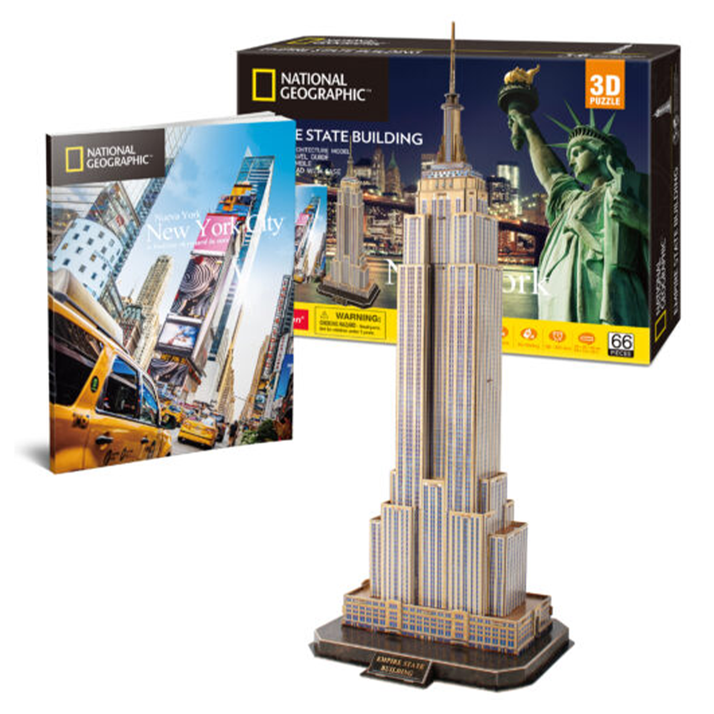 Cubic Fun 3D Puzzle Empire State Building National Geographic