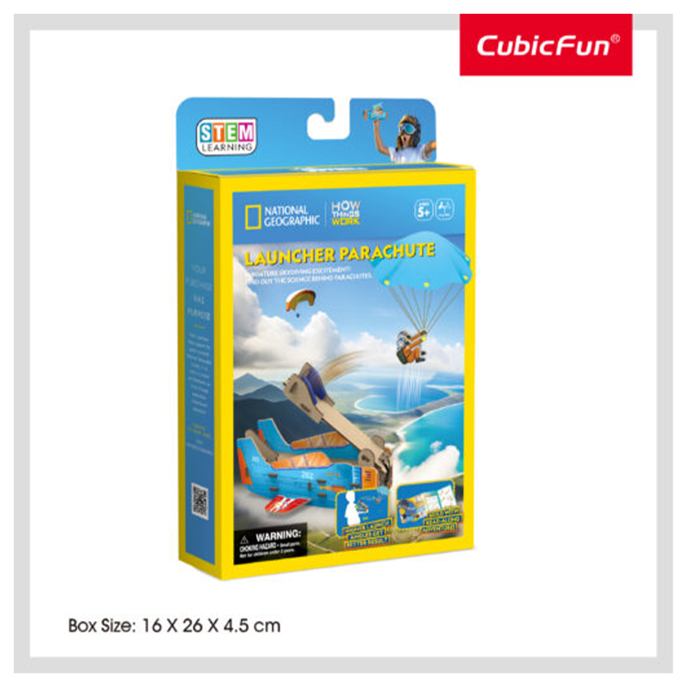 CUBICFUNCubic Fun Stem Εκτοξευτής Αλεξιπτωτιστών National Geographicpapell.gr