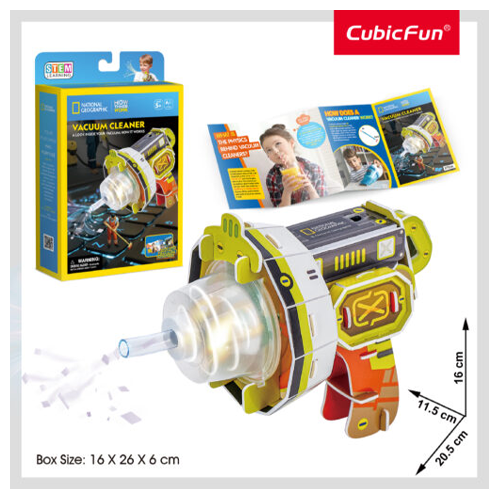 CUBICFUNCubic Fun Stem Ηλεκτρικό Σκουπάκι National Geographicpapell.gr