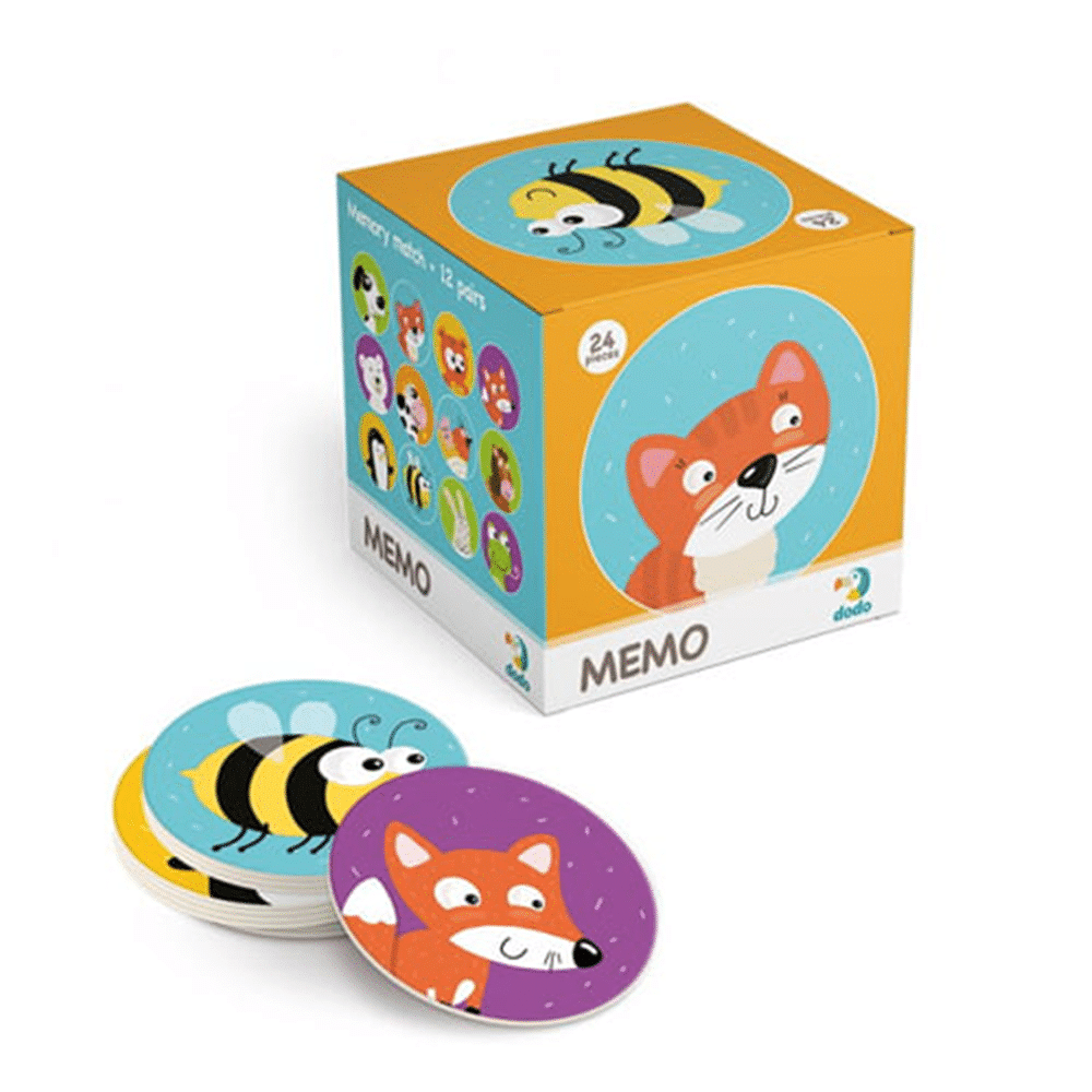 Dodo Mini Memo Game Animals – Παιχνιδι Μνημης Ζωακια
