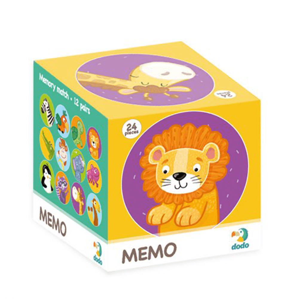 DodoDodo Mini Memo Game Wild Animals – Παιχνιδι Μνημης Αγρια Ζωακιαpapell.gr