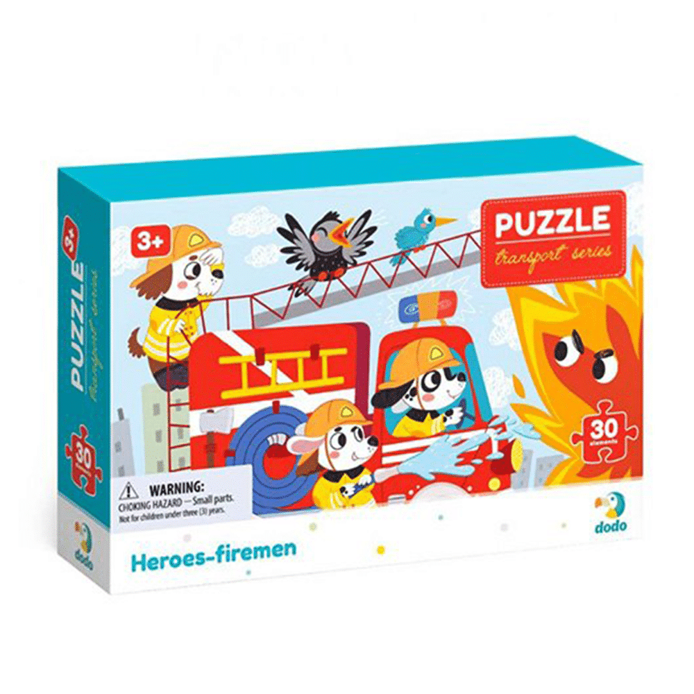 Dodo Transport Series Puzzle – Heroes Firemen 30Pcs