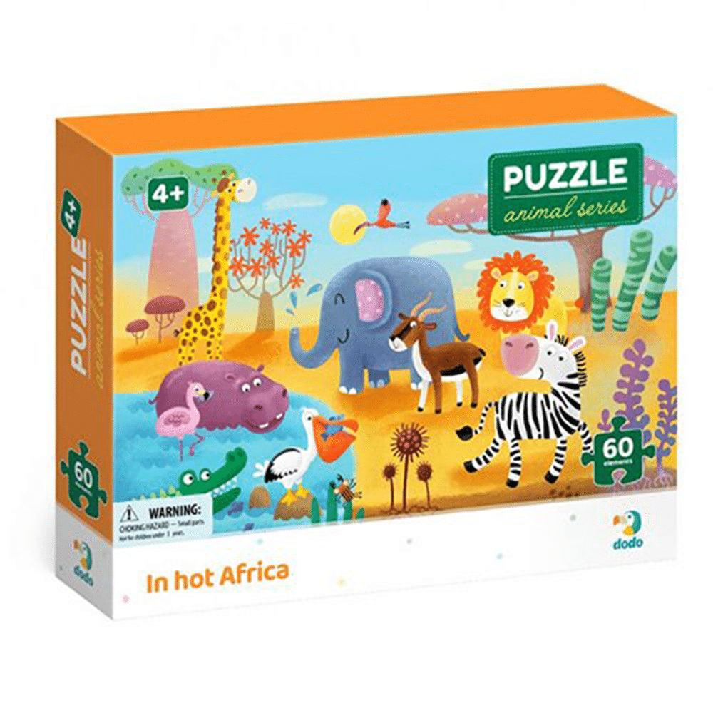 Dodo Puzzle Animal Series– In Hot Africa 60Pcs
