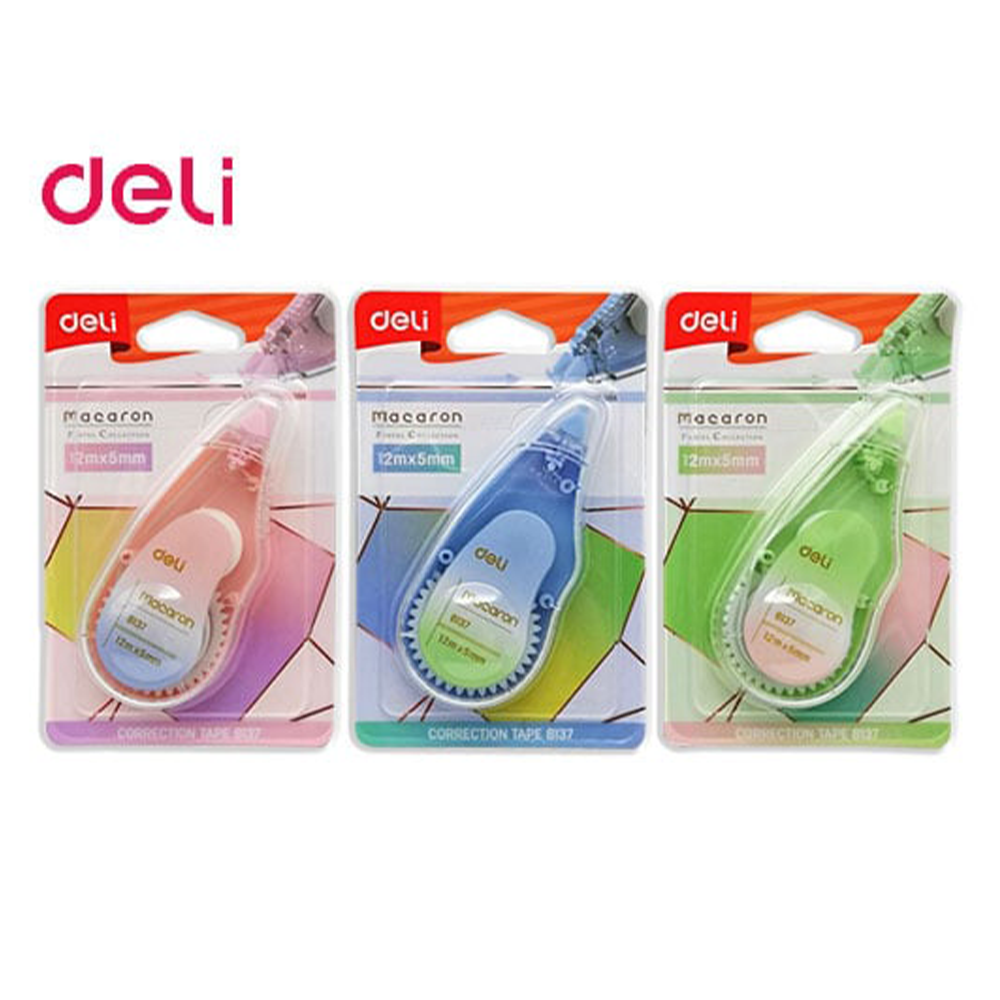 Deli Διορθωτική Ταινία Blister 5mmx12m Macaron 1 Τμχ