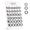 Σκουλαρικι Abrbell Surgical Steel Black Fake Hoop 2.5 X10-12-14Mm