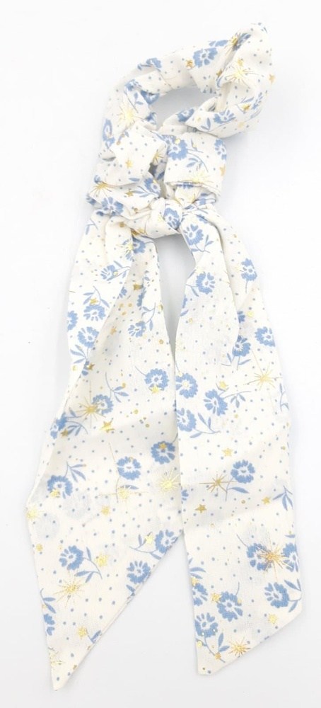 Σουρα Μαλλιων Με Κορδελα Λουλουδια Και Χρυσες Λεπτομερειες