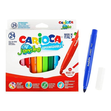Carioca Jumbo Maxi Tip Μαρκαδοροι 24 Χρωματα