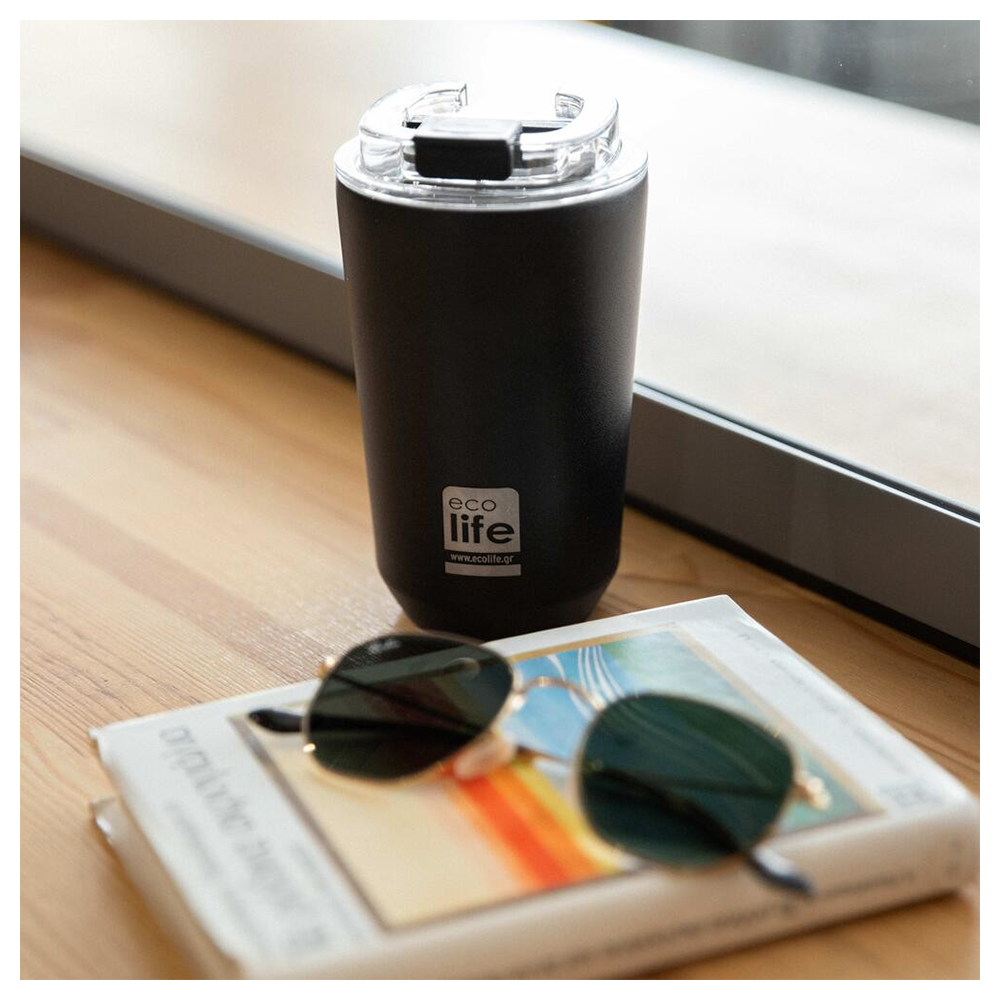EcolifeEcolife Coffee Thermos Pure Black 360 mlpapell.gr