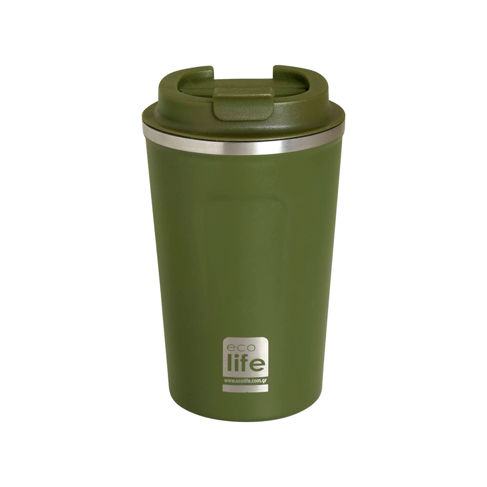 ECOLIFEEcolife Coffee Thermos Σκούρο Πράσινο 370 mlpapell.gr