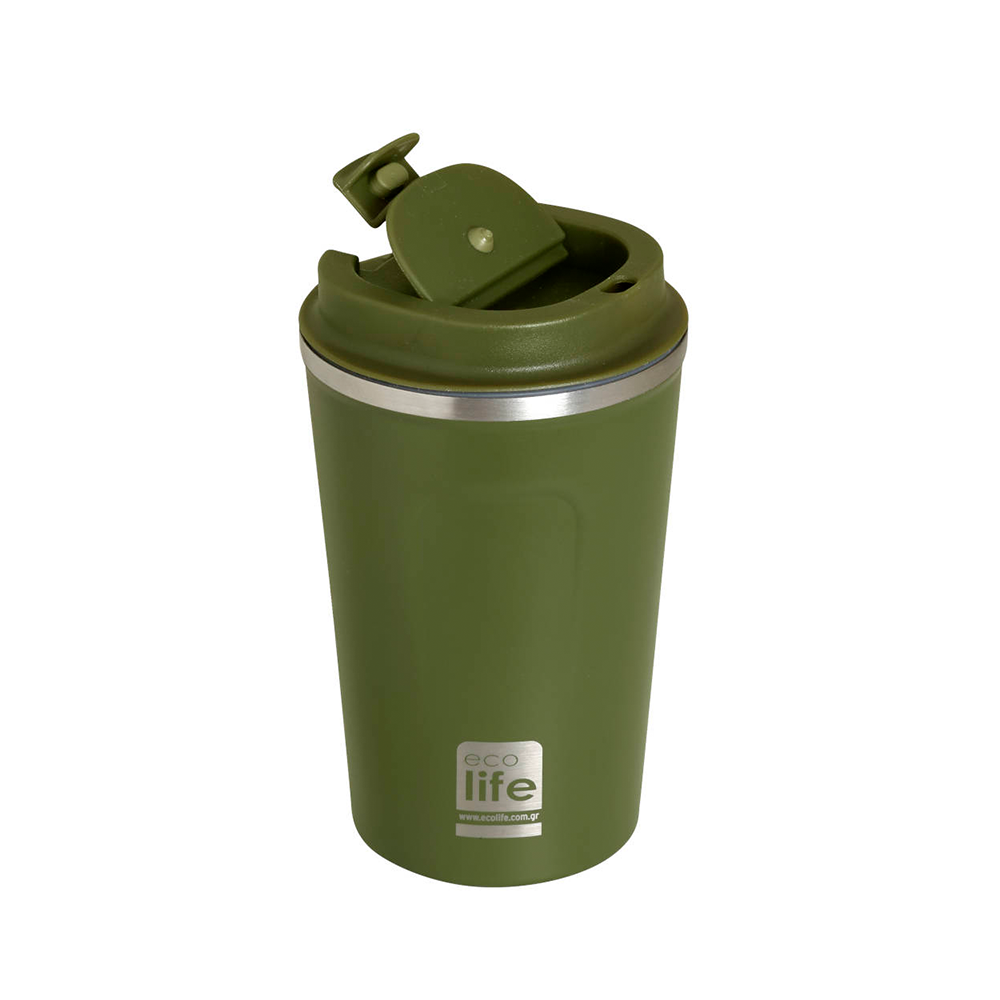ECOLIFEEcolife Coffee Thermos Σκούρο Πράσινο 370 mlpapell.gr