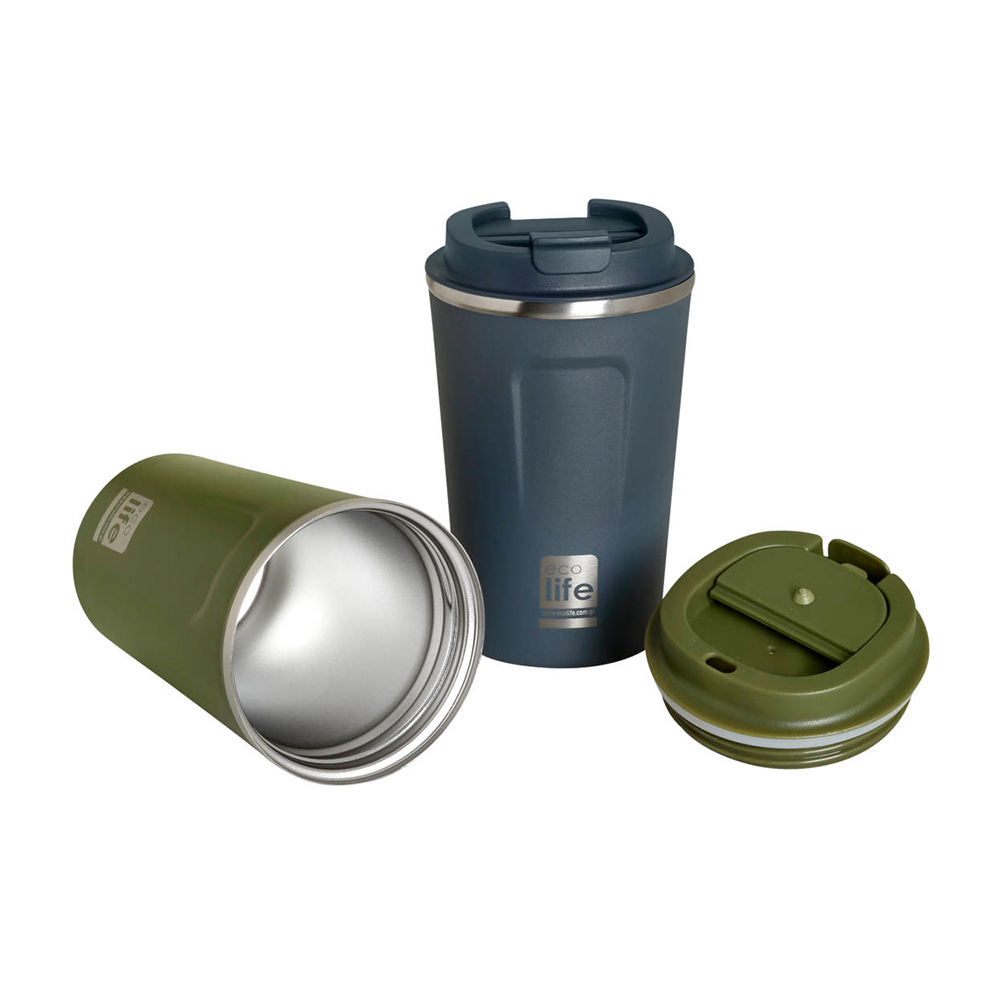 ECOLIFEEcolife Coffee Thermos Σκούρο Πράσινο 370 mlpapell.gr