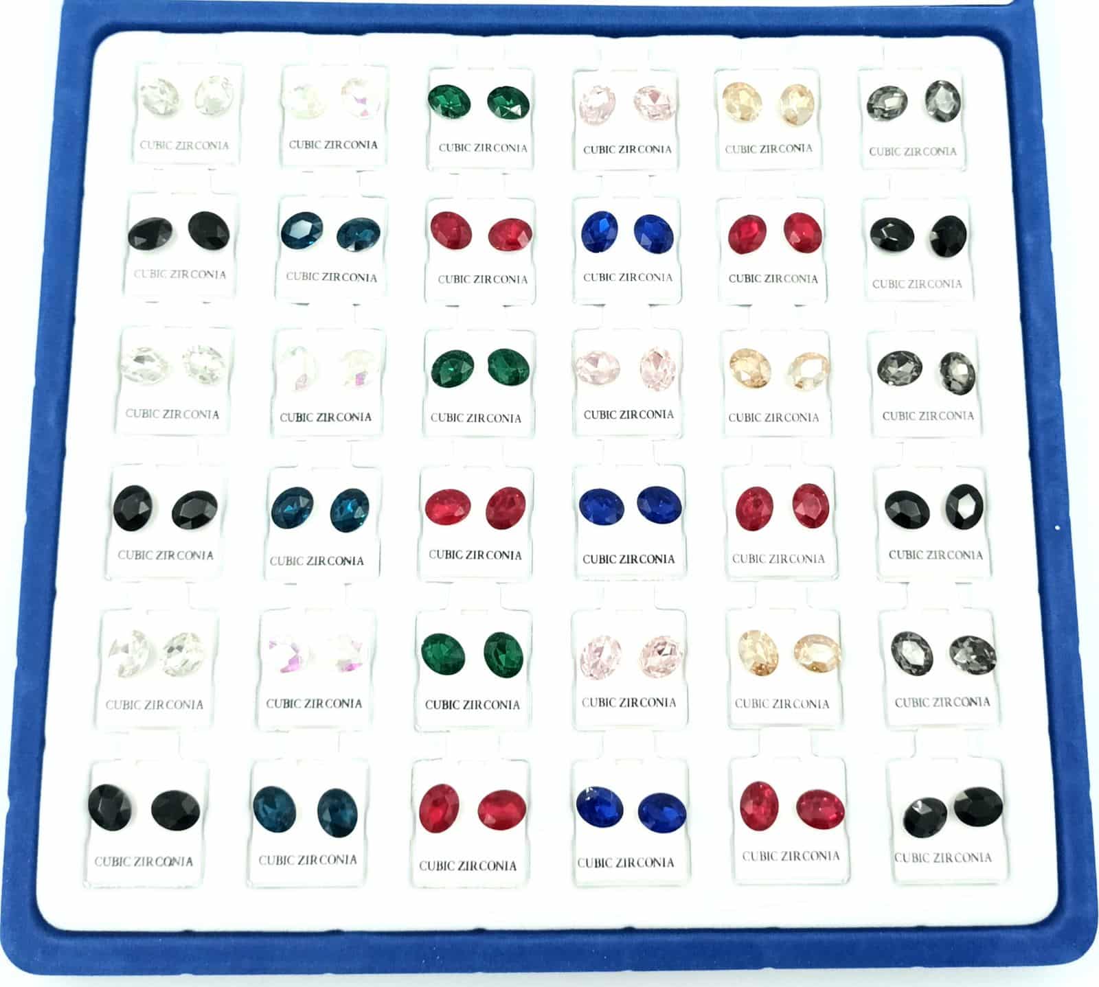 Σκουλαρικια Οβαλ Στρας