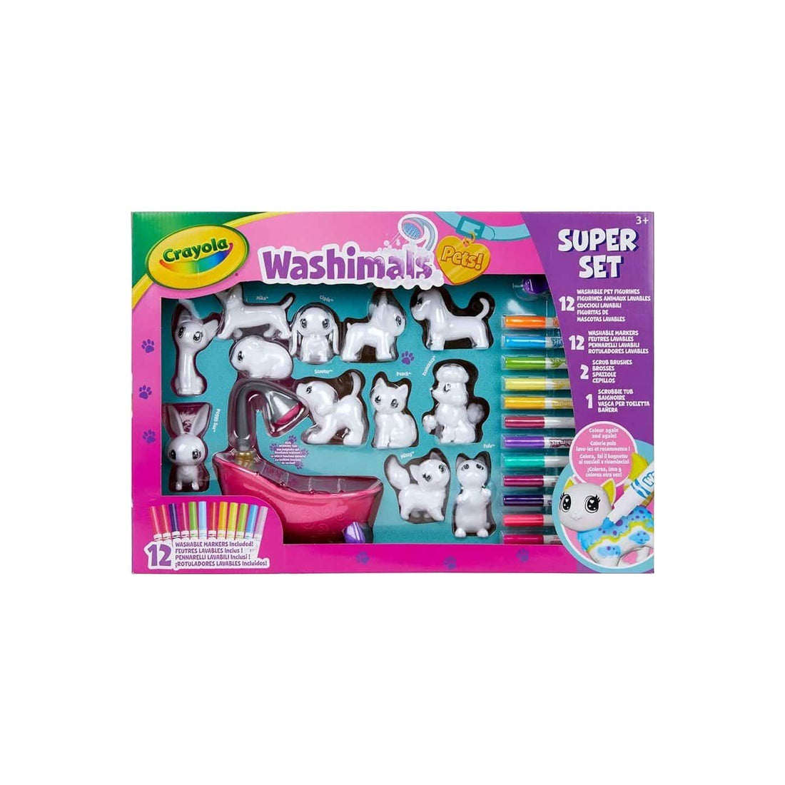 Crayola Washimals Σουπερ Σετ Creative Colouring Crafts Kit