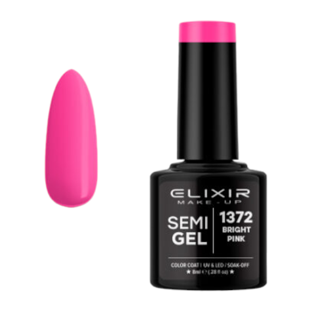 ElixirElixir Ημιμόνιμο βερνίκι #1372 Bright pink 8mlpapell.gr