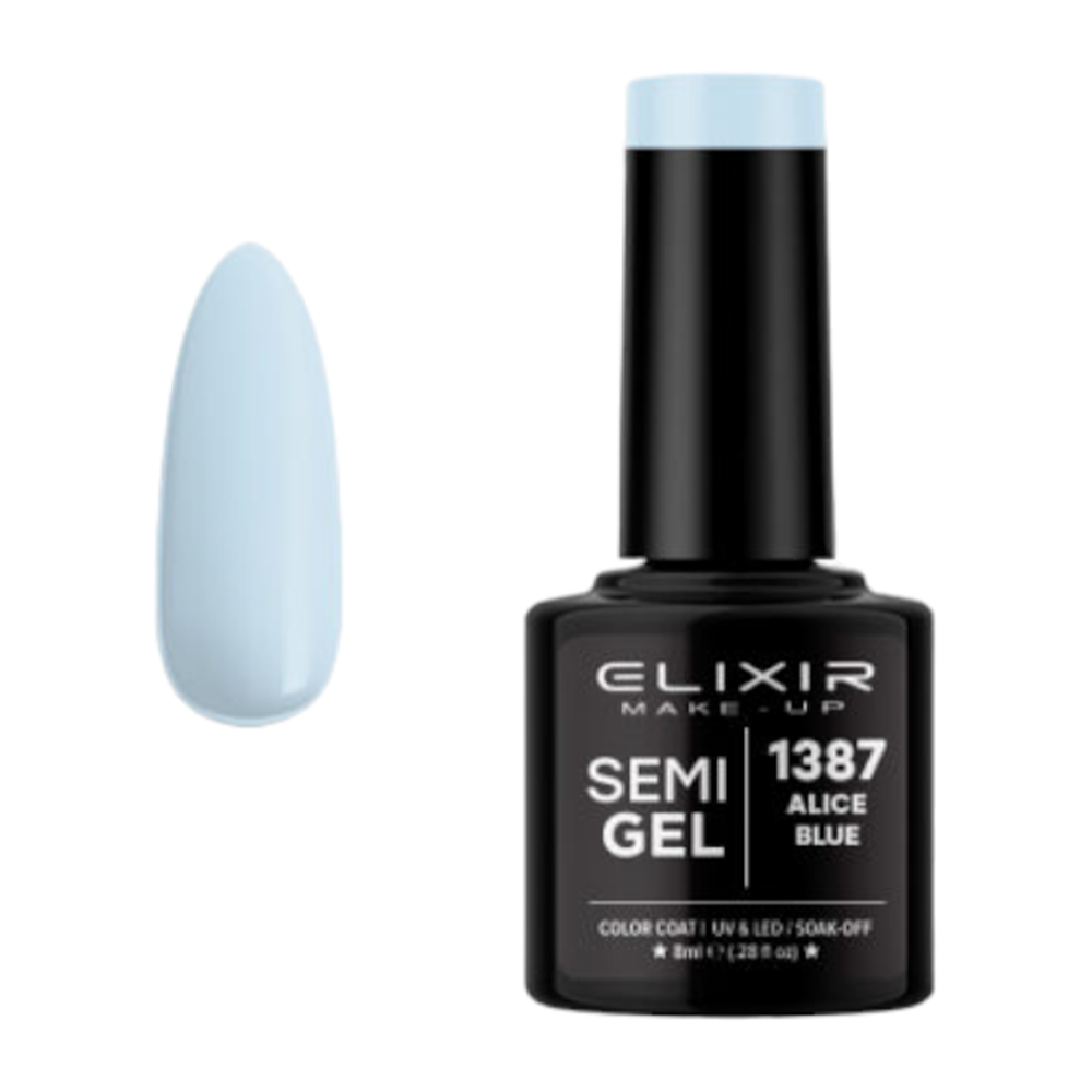 ElixirElixir Ημιμόνιμο βερνίκι #1387 Alice blue 8mlpapell.gr