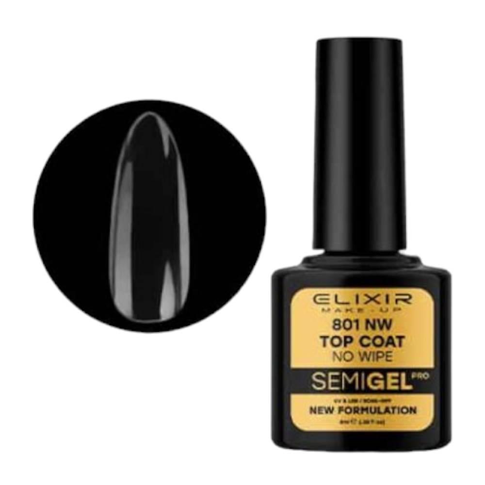 ElixirElixir Ημιμόνιμο βερνίκι #801 (Top Coat – No Wipe) 8mlpapell.gr