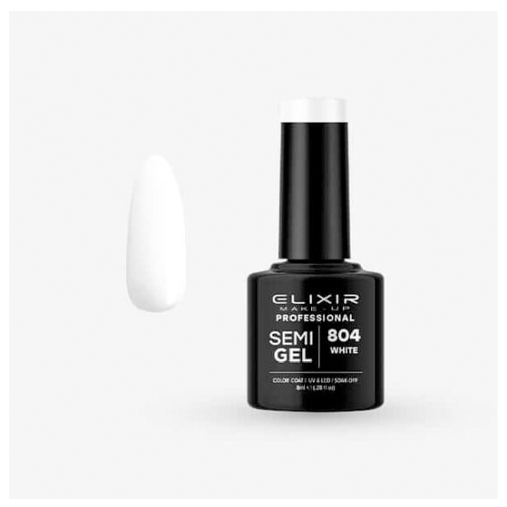 ElixirElixir Ημιμόνιμο βερνίκι #804 (White) 8mlpapell.gr