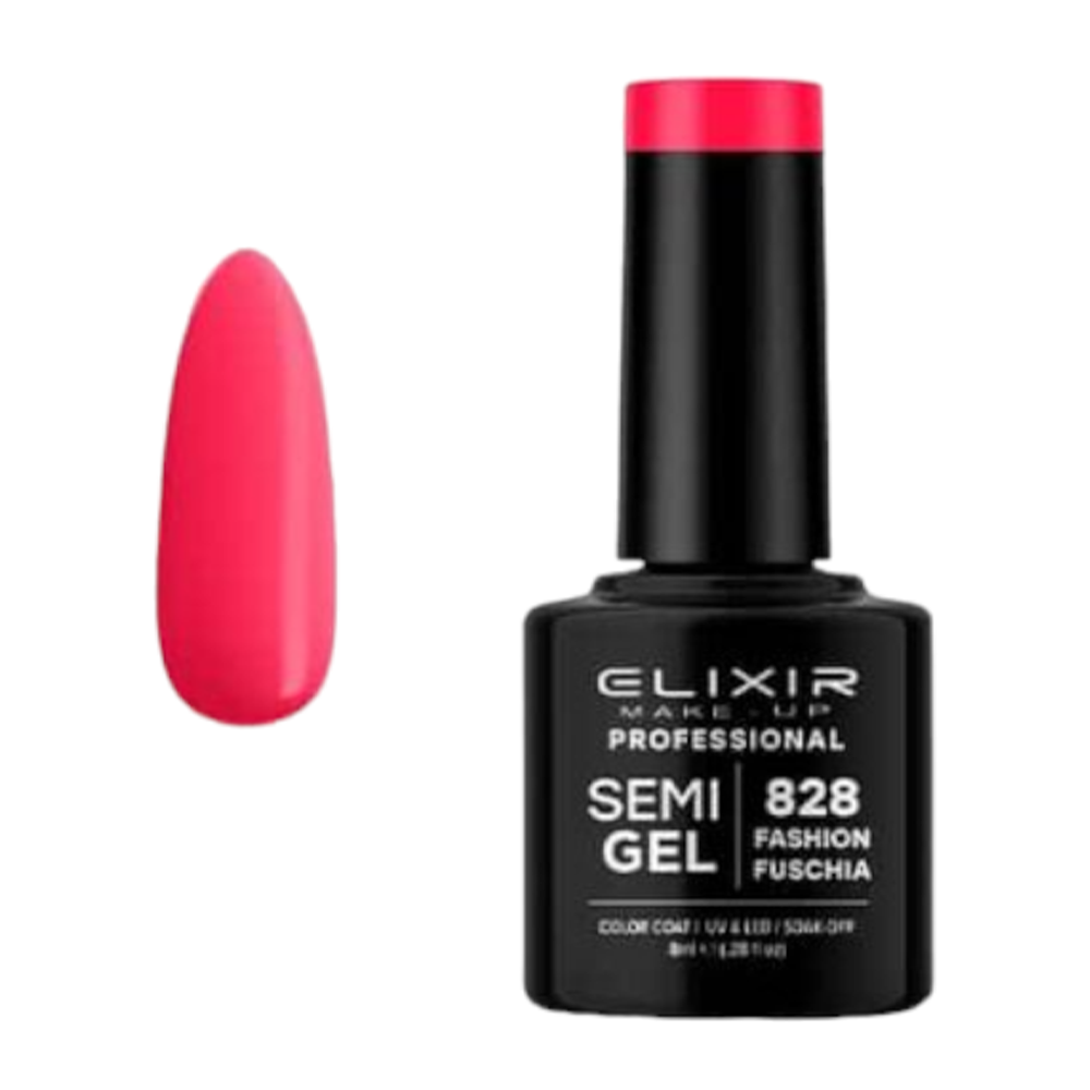 ElixirElixir Ημιμόνιμο βερνίκι # 828 (Fashion Fuschia) 8mlpapell.gr