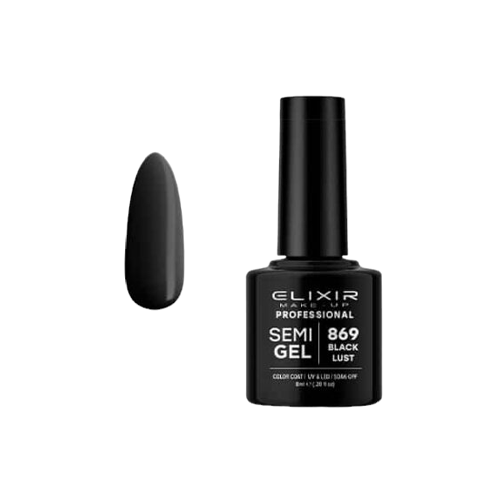 ElixirElixir Ημιμόνιμο βερνίκι # 869 (Black Lust) 8mlpapell.gr