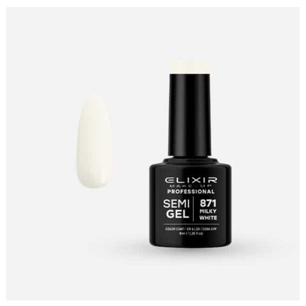 ElixirElixir Ημιμόνιμο Βερνίκι # 871 (Milky White) 8mlpapell.gr