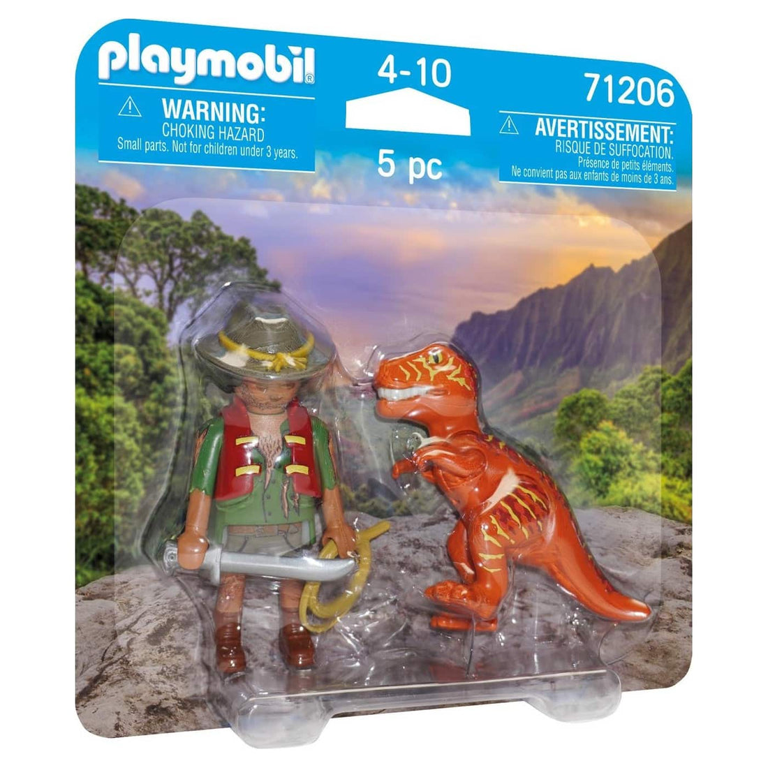 71206 Playmobil Duopack Εξερευνητης Και T-Rex