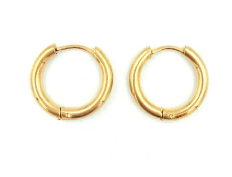 Κρικακια Stainless Steel Χρυσο Φ1.5Cm