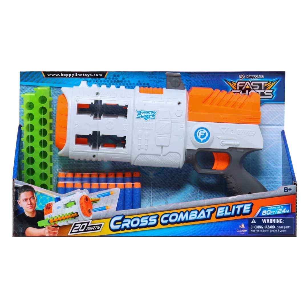 Fast Shots Combat Elite With 20 Foam Darts And 2 Cartridges