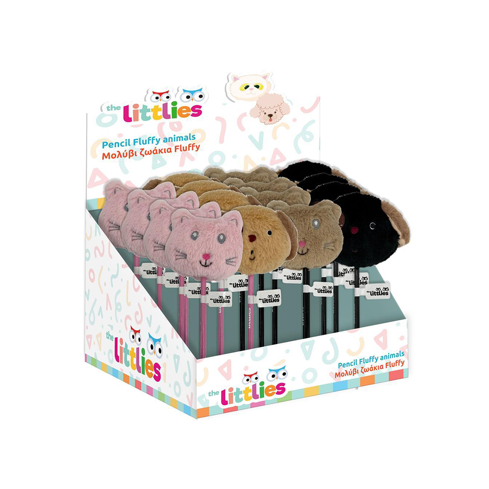 THE LITTLIESΜολύβι Ζωάκια Fluffy Διάφορα Χρώματα The Littliespapell.gr