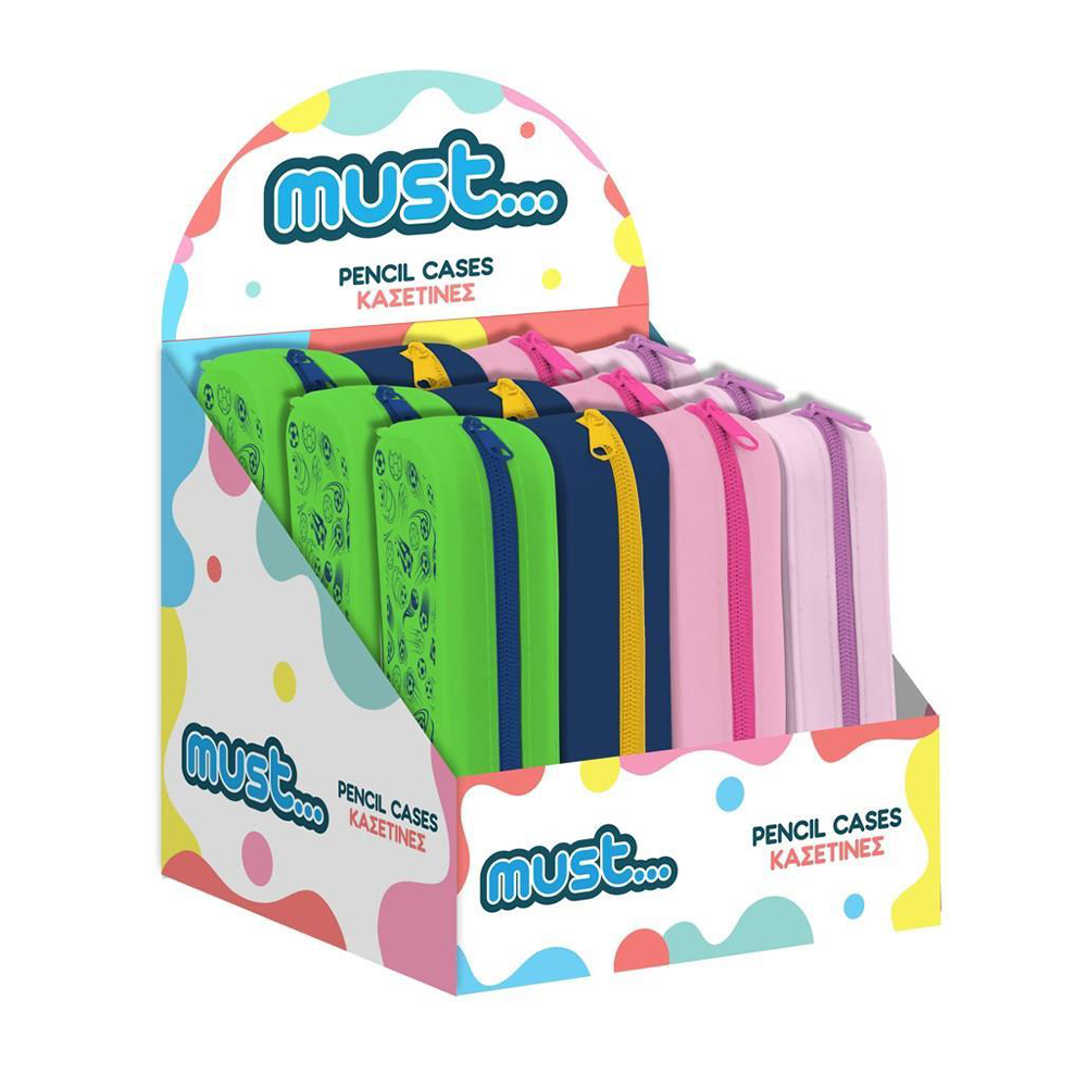 Must TeamMust Team Σχολική Κασετίνα Σιλικόνης Βαρελάκι Focus 4 Χρώματαpapell.gr