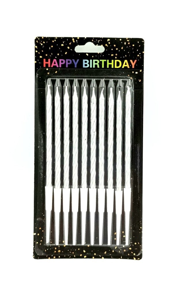 Κερακια Μεταλλιζε 10Τμχ 10Cm