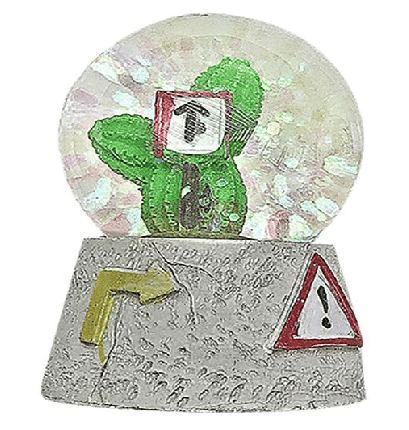 Χιονομπαλα Κακτος Φ4.5Cm