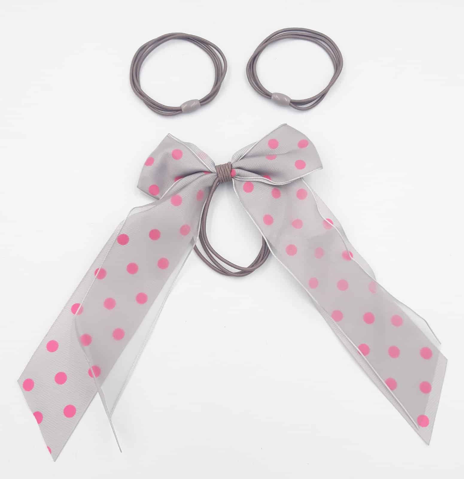 Λαστιχακια Μαλλιων Σετ 3 Τμχ Με Κορδελα