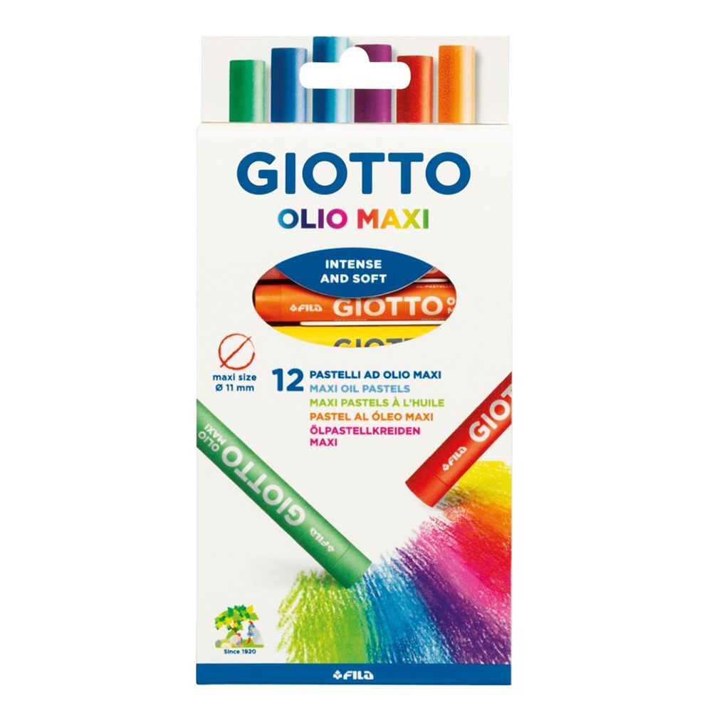 GIOTTOGiotto Olio Maxi Λαδοπαστέλ 12 Τεμάχιαpapell.gr