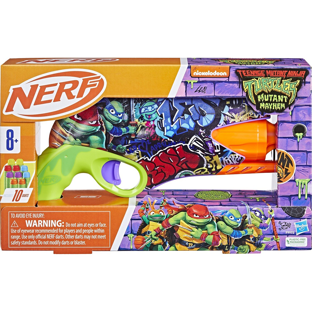 Hasbro Nerf Teenage Mutant Ninja Turtles Blaster, με 10 Elite Darts