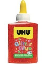 Uhu Glitter Glue Κοκκινο 90Gr