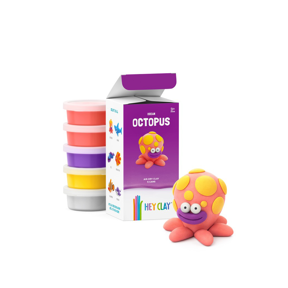 Hey ClayHey Clay  Κατασκευές Από ΠηλόClaymates Ocean Octopuspapell.gr