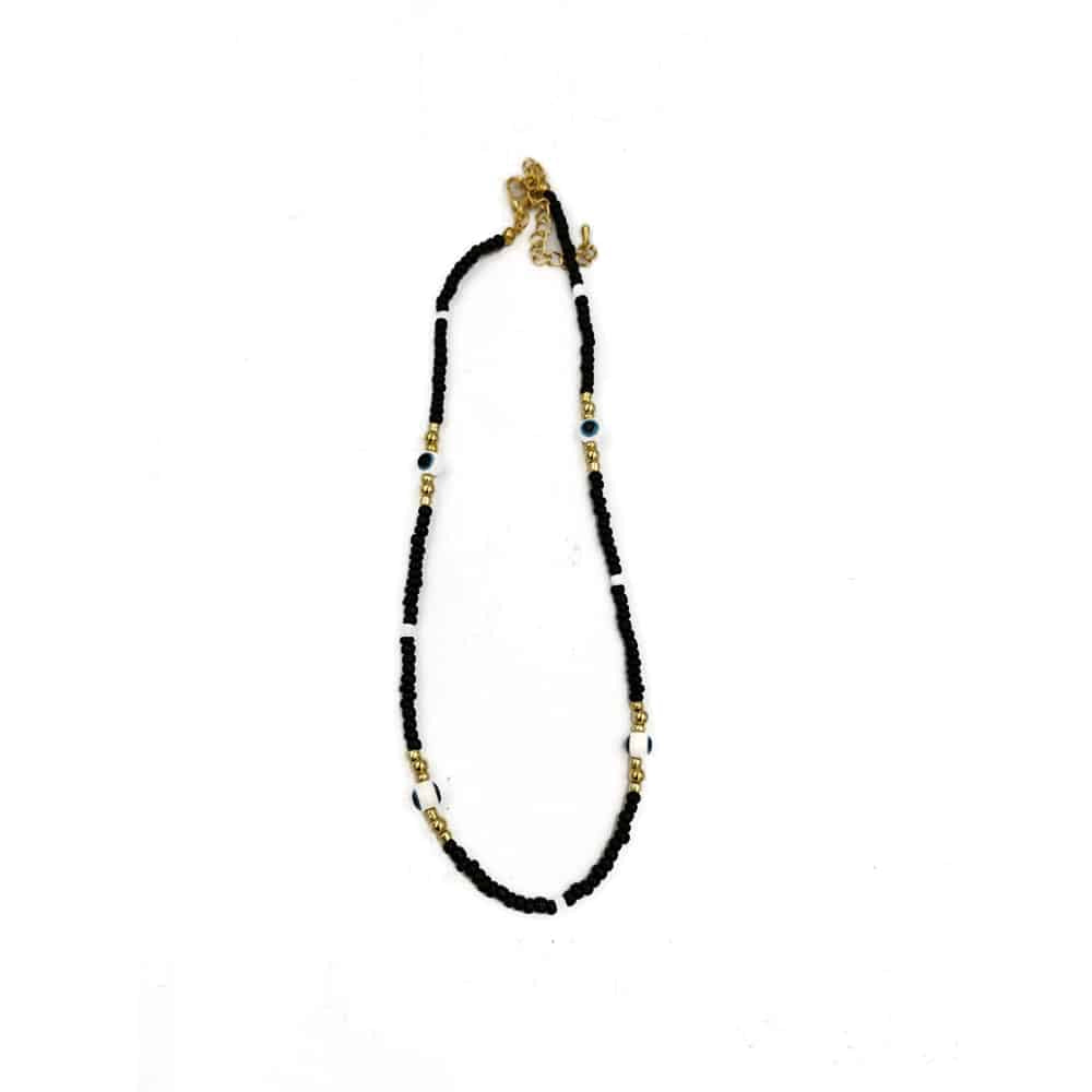 Κολιε Λαιμου Με Ματακια Σε Διαφορα Χρωματα